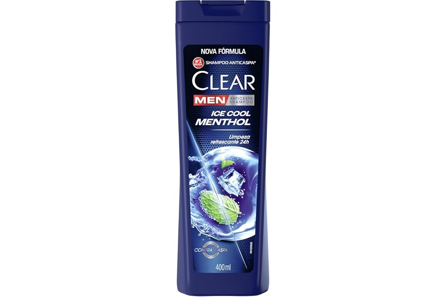 Clear Shampoo Men Anticaspa Ice Cool Menthol 400Ml