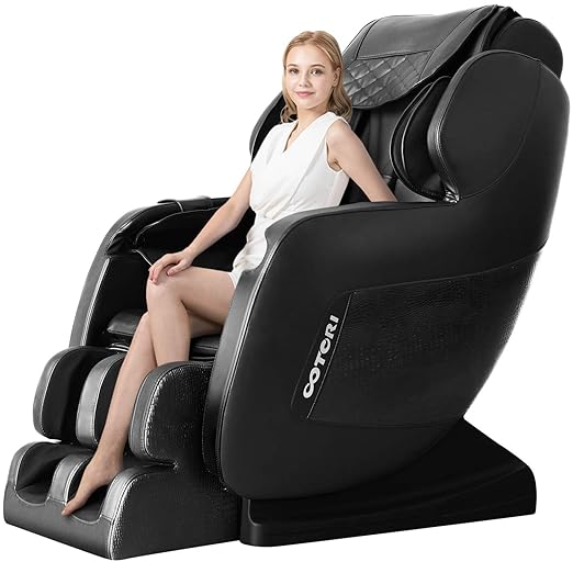 3d Robot Hand Massage Chair Deluxe S Track Recliner With Full Body Air Massage Chair Heating Therapy Black