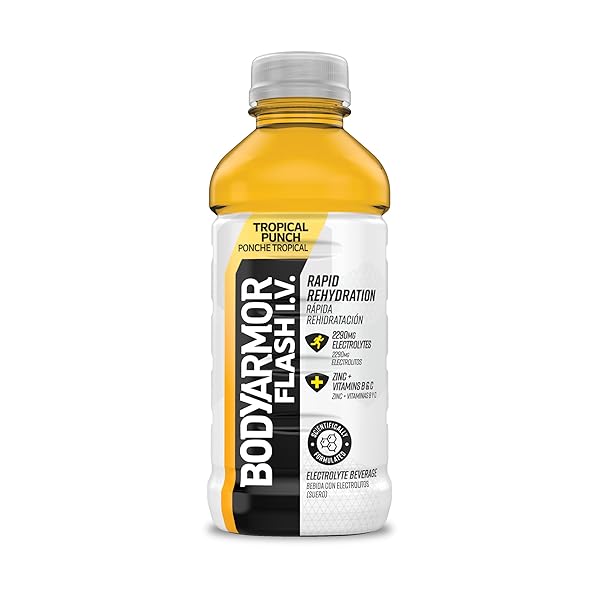 BODY ARMOR, FLASH IV TROPICAL PUNCH ELECTROLYTE BEVERAGE,...