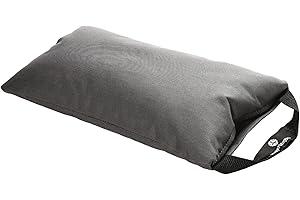 Hugger Mugger 10lb Yoga Sandbag - Adds Weight to Your Poses, Zipper Cover, Sturdy Handle, Silica Sand Filling, Durable Material