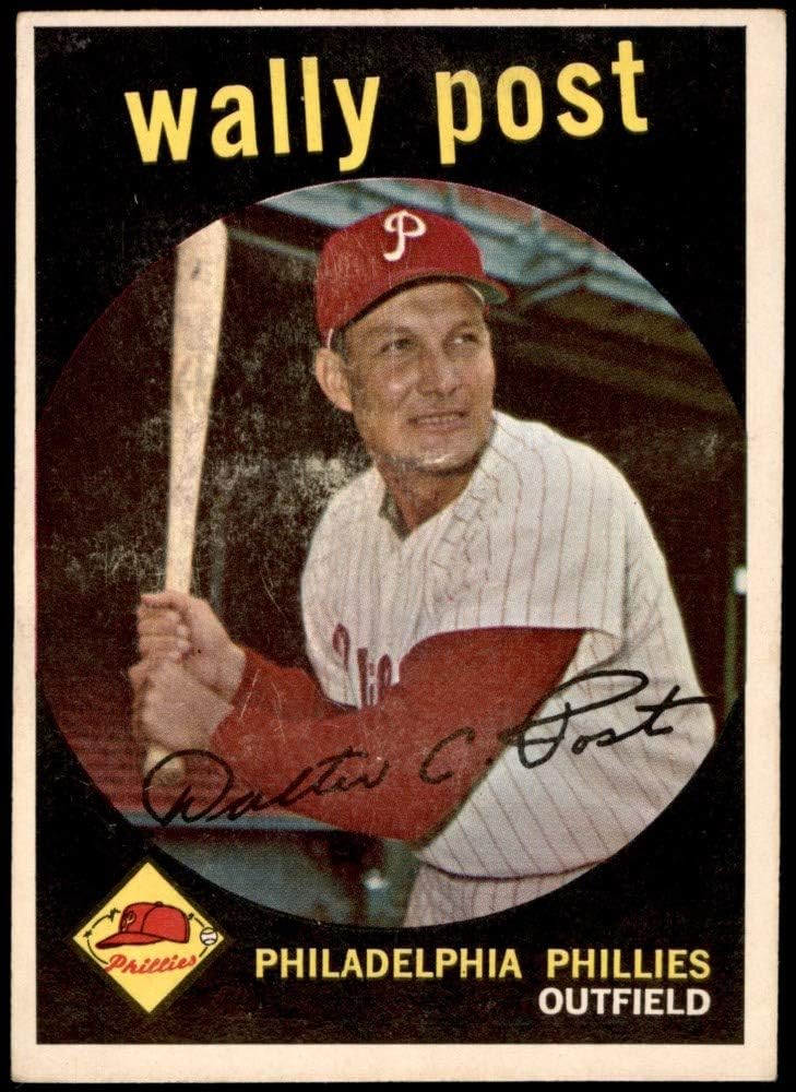 1959 Topps 398 Wally Post Philadelphia Phillies (Baseball