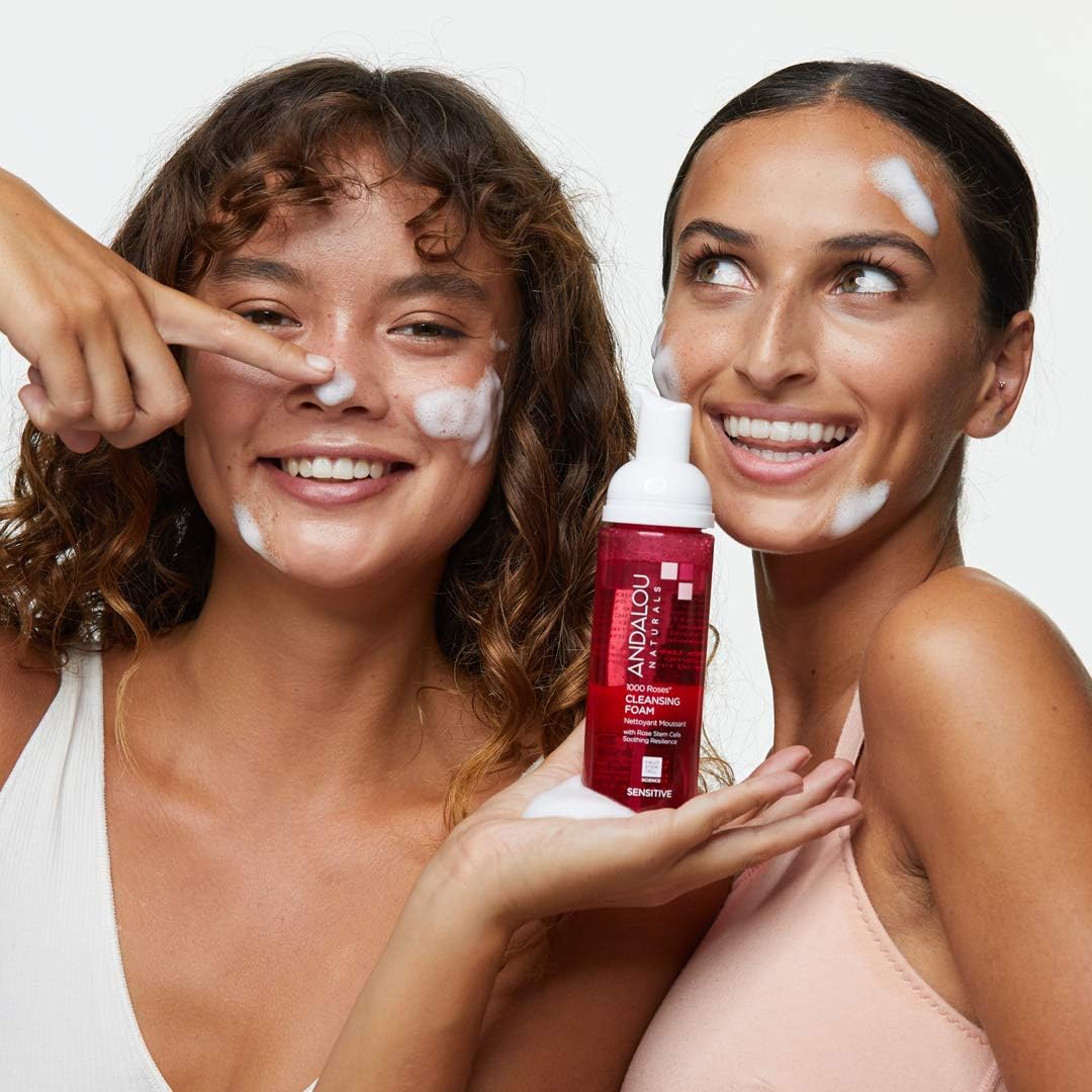 andalou 1000 roses cleansing foam