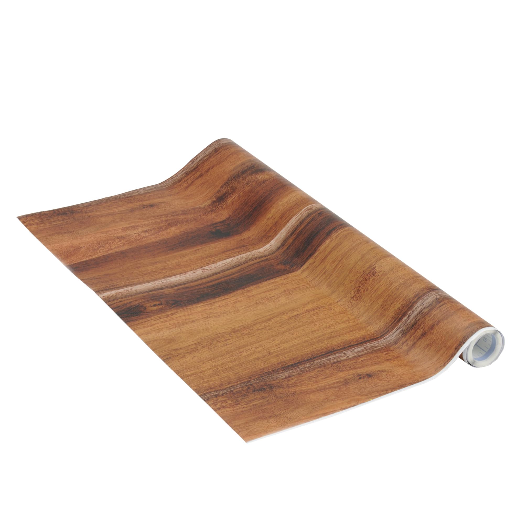 Venilia Rustic Oak Wood Grain Adhesive Film - 45cm x 3m, 95µm Thick, Self-Adhesive, Decorative for Furniture