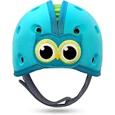 SafeheadBABY Soft Baby Head Protector Helmet for Crawling and Walking 7&ndash;24 Months &ndash; Ultra-Lightweight &amp; Breathable Infant Safety Helmet that Grows with Your Baby (Head Circ. 40&ndash;52 cm) &ndash; Owl Blue