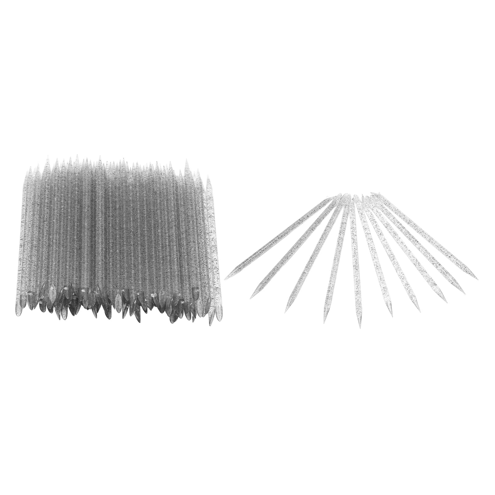 Disposable Cuticle Pusher, Double-Sided Cuticle Manicure Pedicure Stick Remove Dead Skin Nail Drilling for Nail Studio for Nail Techniques for Home Use (Black)