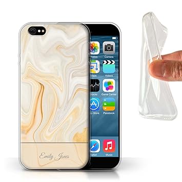 Personalised Custom Marble Gel Tpu Case For Apple Iphone 6