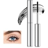 SPRINGSKY Black Curling Iron Mascara - Wand Metal Rod Mascara Lash-Lifting &amp; Volumizing, Smudge Proof &amp; Long Lasting Eyelash Makeup