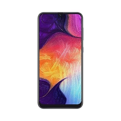 Samsung Galaxy A50 (64GB, 4GB RAM) 6.4" Display, 25MP, Triple Camera, Global 4G LTE Dual SIM GSM Factory Unlocked A505G/DS - International Model (Black, 64GB + 64GB SD + Case Bundle)