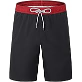 ELETOP Men's Swim Trunks Quick Dry Bathing Suit Swimming Board Shorts Mesh Lining Beach Swimwear
