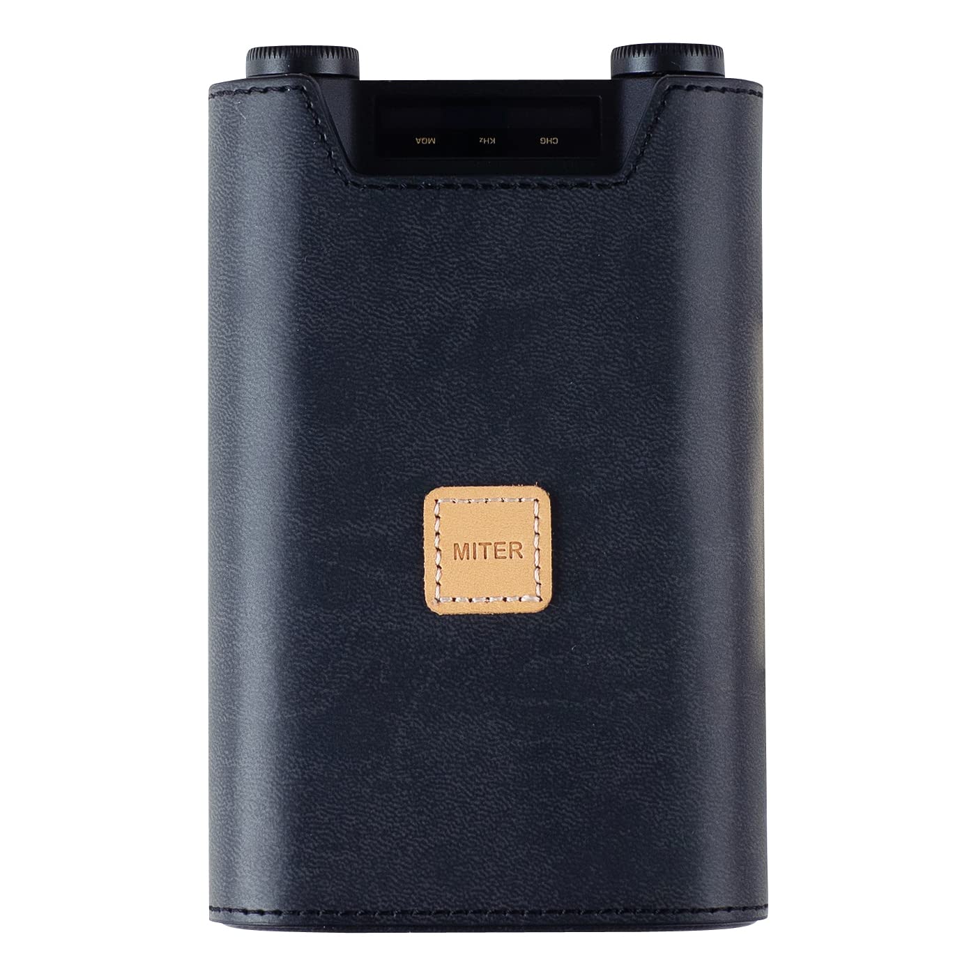 MITER CASE for Shanling H7, Hand Crafted Italy PU artificial Leather Case Cover for H7 (Black)