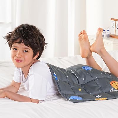 Sivio Weighted Lap Blanket 2lb, Small Cute Lap Pad, Soft Cooling Heavy Blankets, Washable Weighted Throw Blanket for Nap Sleep, 19"x21"-2lb, Grey Sky