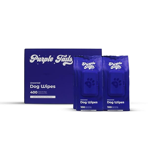 PURPLE TAILS DOG WIPES – 400 DOG WIPES...