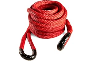 YANKUM ROPES Yankum Kinetic Recovery Rope - Heavy Duty 1" x 30' Tow Rope, Off-Road & Vehicle Recovery, Kinetic Energy Ropes for 4x4, Jeep, and Trucks, Made in USA – Rattler Series