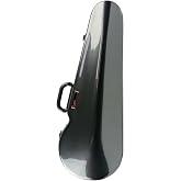 Bam Contoured Hightech Viola Case - up to 16 7/8", Black Interior/Black Carbon Exterior