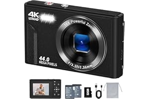 Digital Camera for Photography VJIANGER FHD 1080P Vide o Camera with 32GB TF Card 16X Digital Zoom Point and Shoot Camera Portable Small Camera for Kids Teens Students Boys Girls Seniors(X6-Black1)
