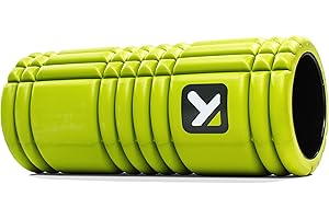 TRIGGERPOINT Performance Therapy Grid Foam Roller for Exercise, Deep Tissue Massage and Muscle Recovery, Original (13-Inch), Lime