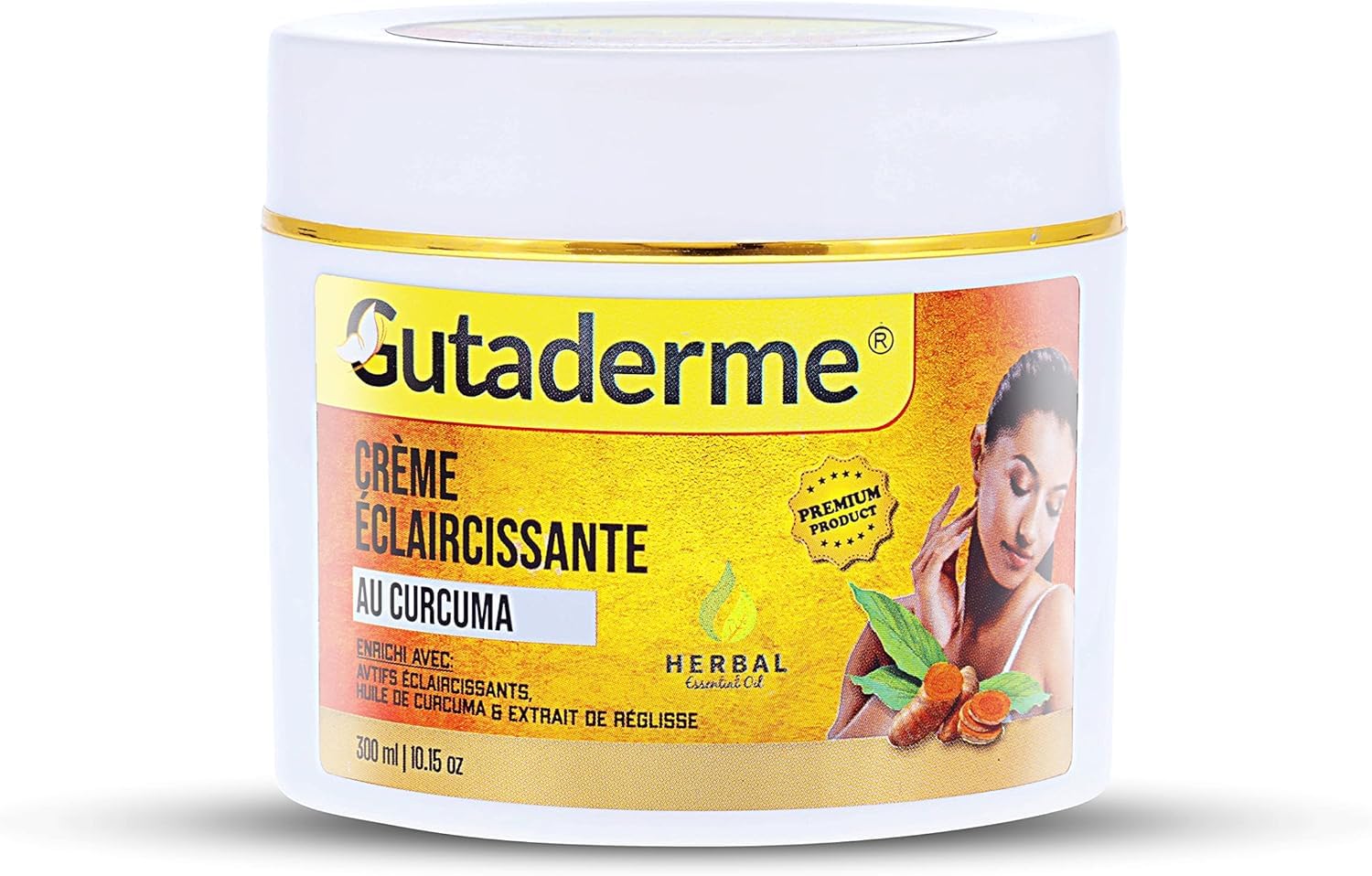 Turmeric Skin Brightening Face Cream Provides Skin Brighten, Smoothen, Soft & Clean (Pack of 1, 300 ml)