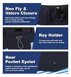 SURF CUZ Men's Board Shorts 4-Way Stretch Swim