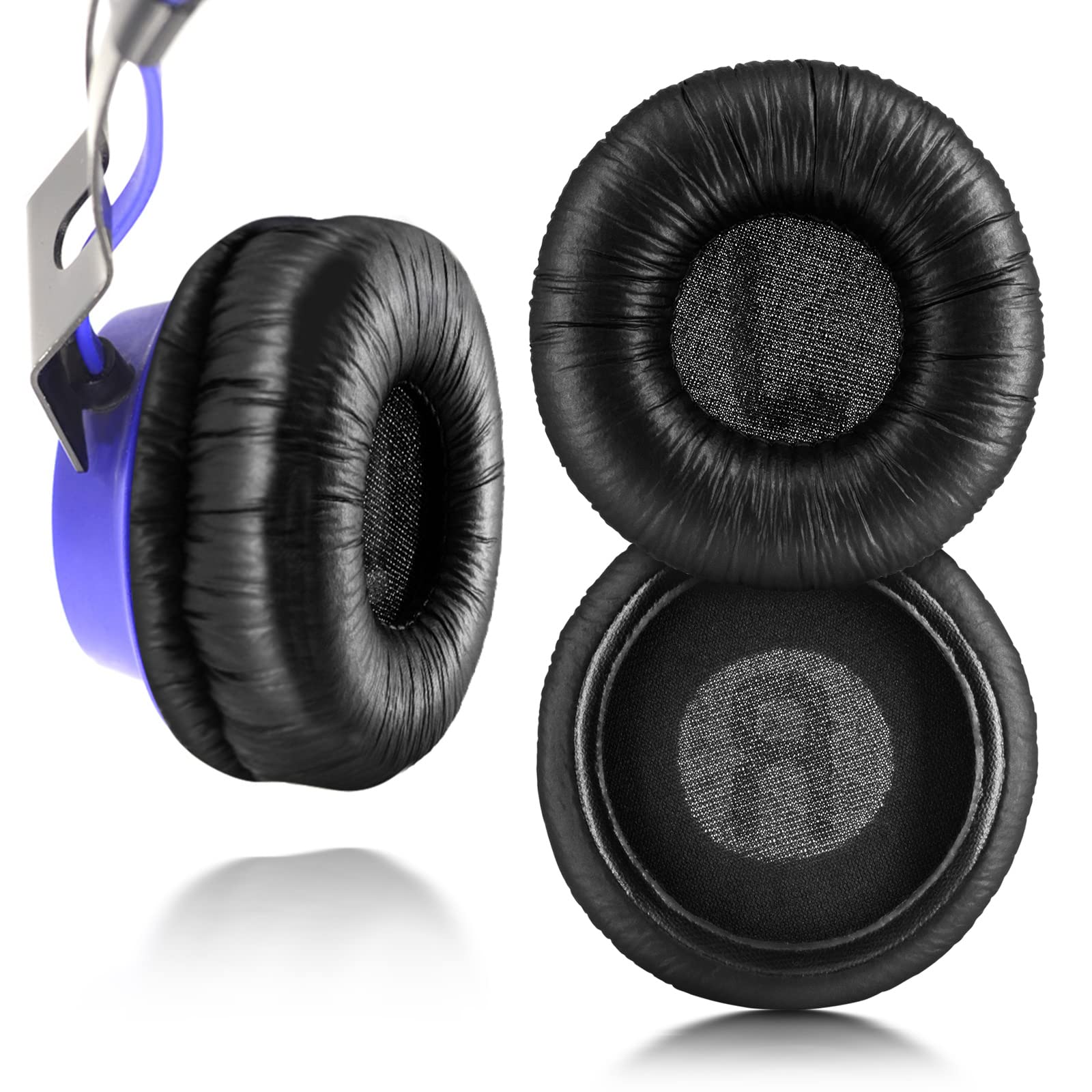 XBERSTAR Replacement Ear Pads for Jabra Move Wireless Headphones Earpads, Headset Ear Cushion Repair Parts … (leather earpads)