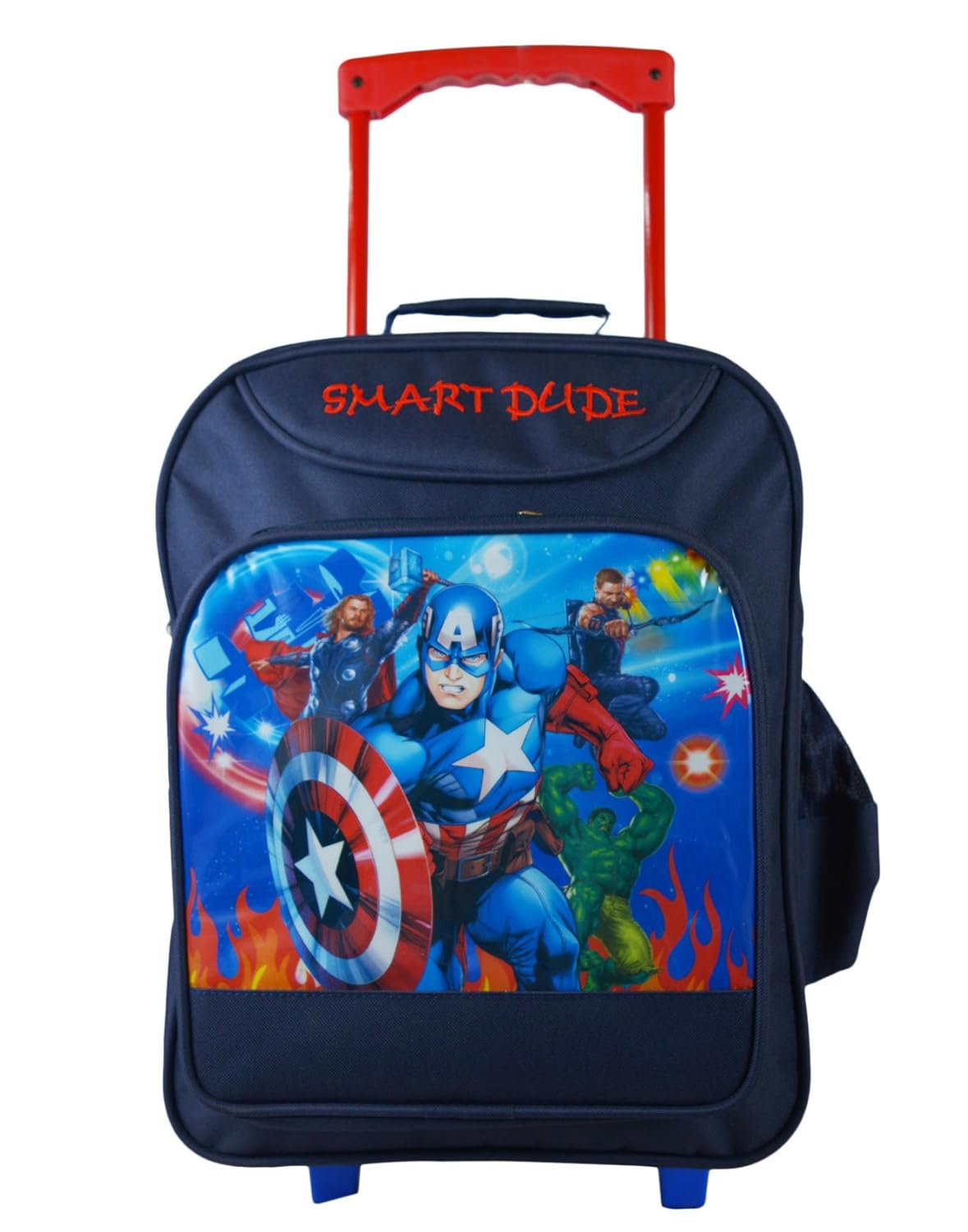 qt sizzling polyester blue children's luggage