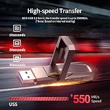 Netac US5 1TB USB C SSD External Portable USB 3.2 550MB/s Type-C USB 3.2 view 4