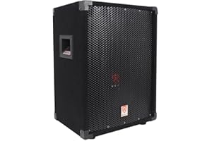 Rockville RSG10 10" 400W 2-Way 8-Ohm Passive Pro DJ PA Speaker, 10" Woofer, 3 Piezo Tweeters, Rugged Build, Portable for Live Events