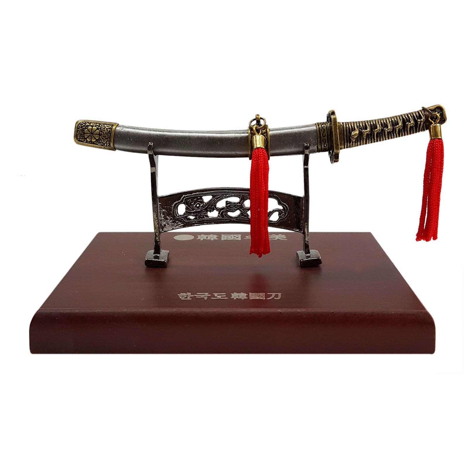 KS Craft Hangukdo Korean Sword Horizontal Type Decorative Collectibles Statue Multi