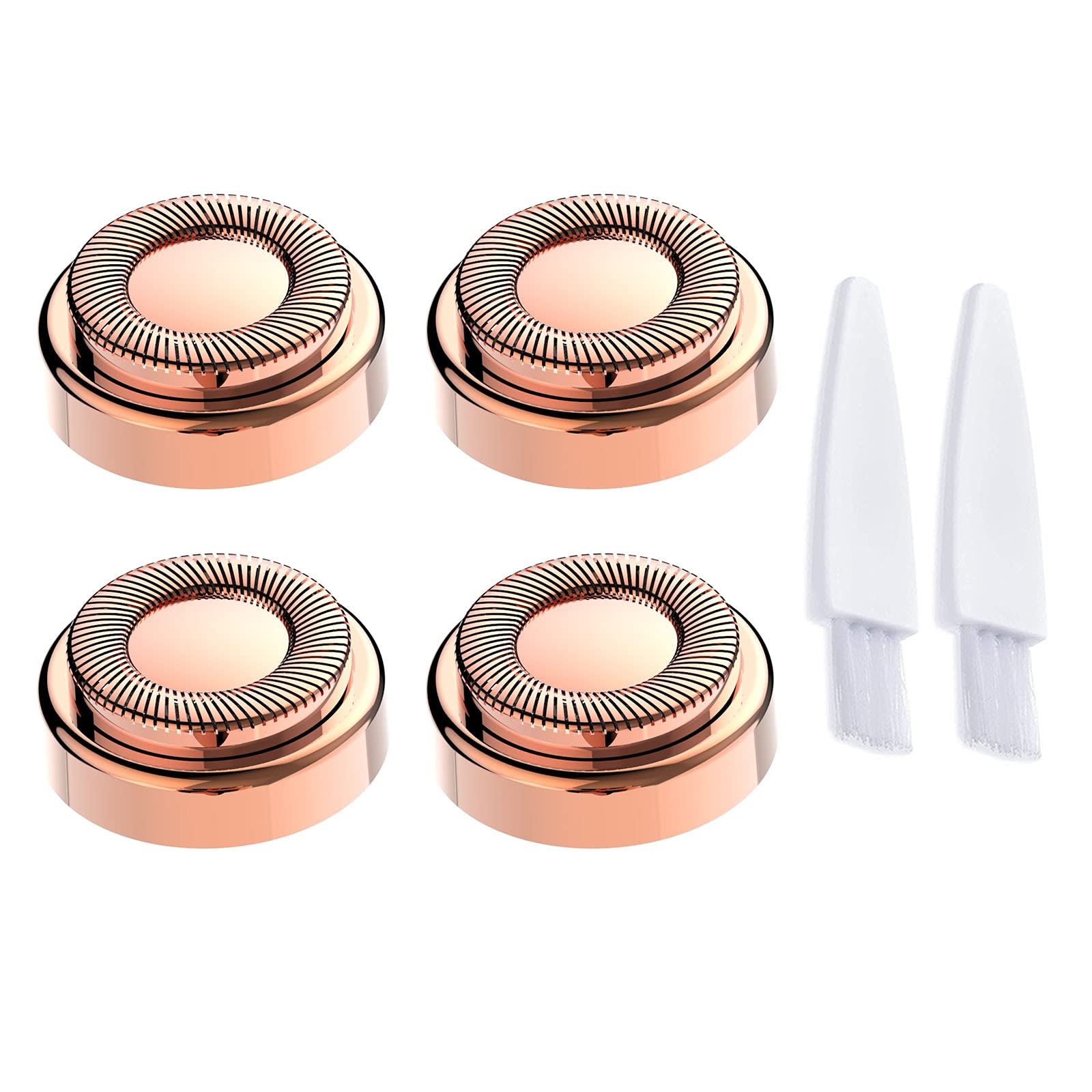 Photo 1 of 4PCS LinMei Replacement Heads Compatible for GEN 1 Finishing Touch Flawless Women's Painless Hair Remover with Cleaning Brushes