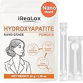 iReaLax 100% Pure Hydroxyapatite Powder 45g (1.59 oz) | Nano Grade Hydroxyapatite Powder for Teeth | DIY Toothpaste, Teeth Whitening & Soap Making