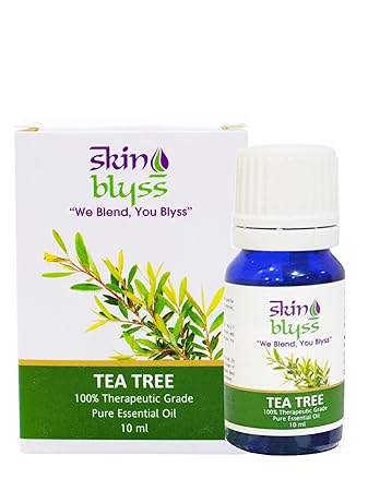 SkinBlyss Tea Tree Essential Oil For Skin,Hair and Acne- 100% Pure Therapeutic Grade -10 ml