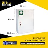 Safe Industrial Medical Cabinet Wall Mounted 20.5x38x55 cm Key Lock Shelves view 2