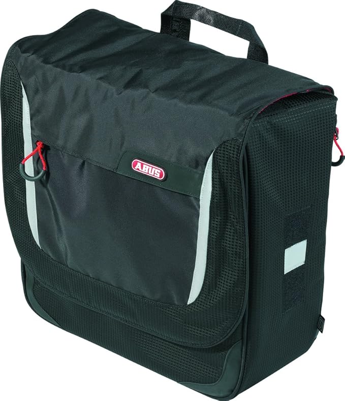 Abus Fahrradtasche Onyx Shopper ST 500 KF, schwarz, 33 x