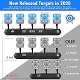 Lehoo Castle Nerf Target 5 Digital Scoring Auto Reset 3 Modes 6-13yrs view 2