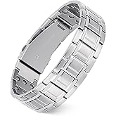 Jecanori 3X Strength Magnetic Bracelets for Men,Premium Fold–Over Clasp & Adjustable Length,Ideal Gift for Men
