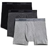 2(X) IST Men's Essential Cotton Boxer Brief 3-pack