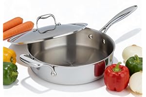 Meyer - SuperSteel Saute Pan with Stainless Steel Lid, Induction Compatible Cookware for Everyday Cooking (4.2L)