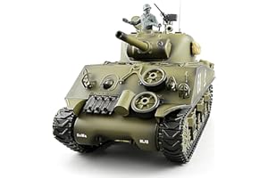 POCO DIVO Sherman M4A3 US Medium Tank, 1/16 Scale RTR RC Military Vehicle, Heng Long 3898 Standard Edition P Version, Airsoft BB Battle Infrared IR Fight, Simulate Smoke Sound Light Recoil Model