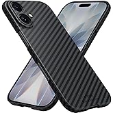 X-level Magnetic for iPhone 17 Case, Compatible with MagSafe,Slim Thin Carbon Fiber Pattern Cover, Minimalism Anti-Scratch Matte Protective Shockproof Phone Case for iPhone 17,Black