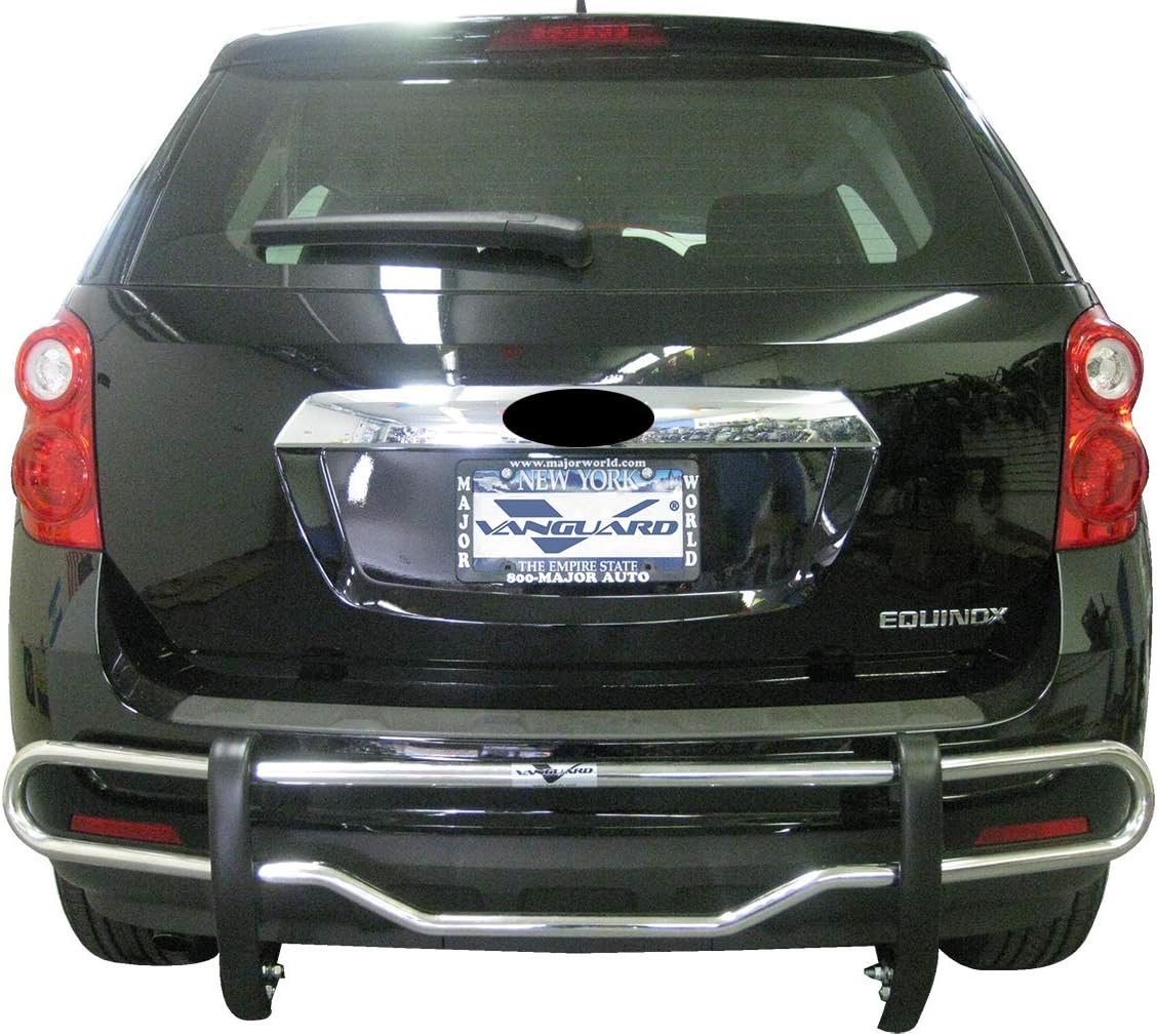 VANGUARD VGRBG0598SS Multifit Rear Bumper Guard Stainless Steel Double Tube Style Bumpers