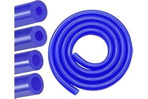 Apalie Vacuum Silicone Tubing Hose 5/32" 1/4" 5/16" 1/2" ID 1/8" Wall Thick 5ft Blue High Temperature for Engine