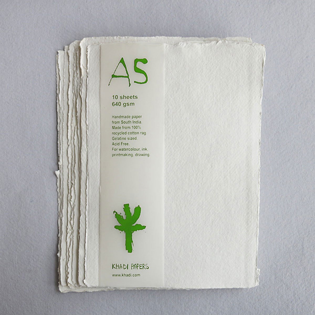 Handmade Recycled Paper. A5, 640gsm, 10 sheets.