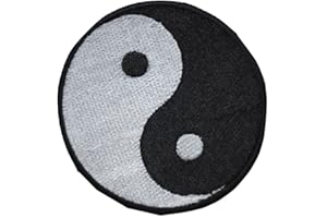 TRENDYLUZ USA TrendyLuz Yin Yang Taoism Duality Balance Embroidered Hook & Loop Patch