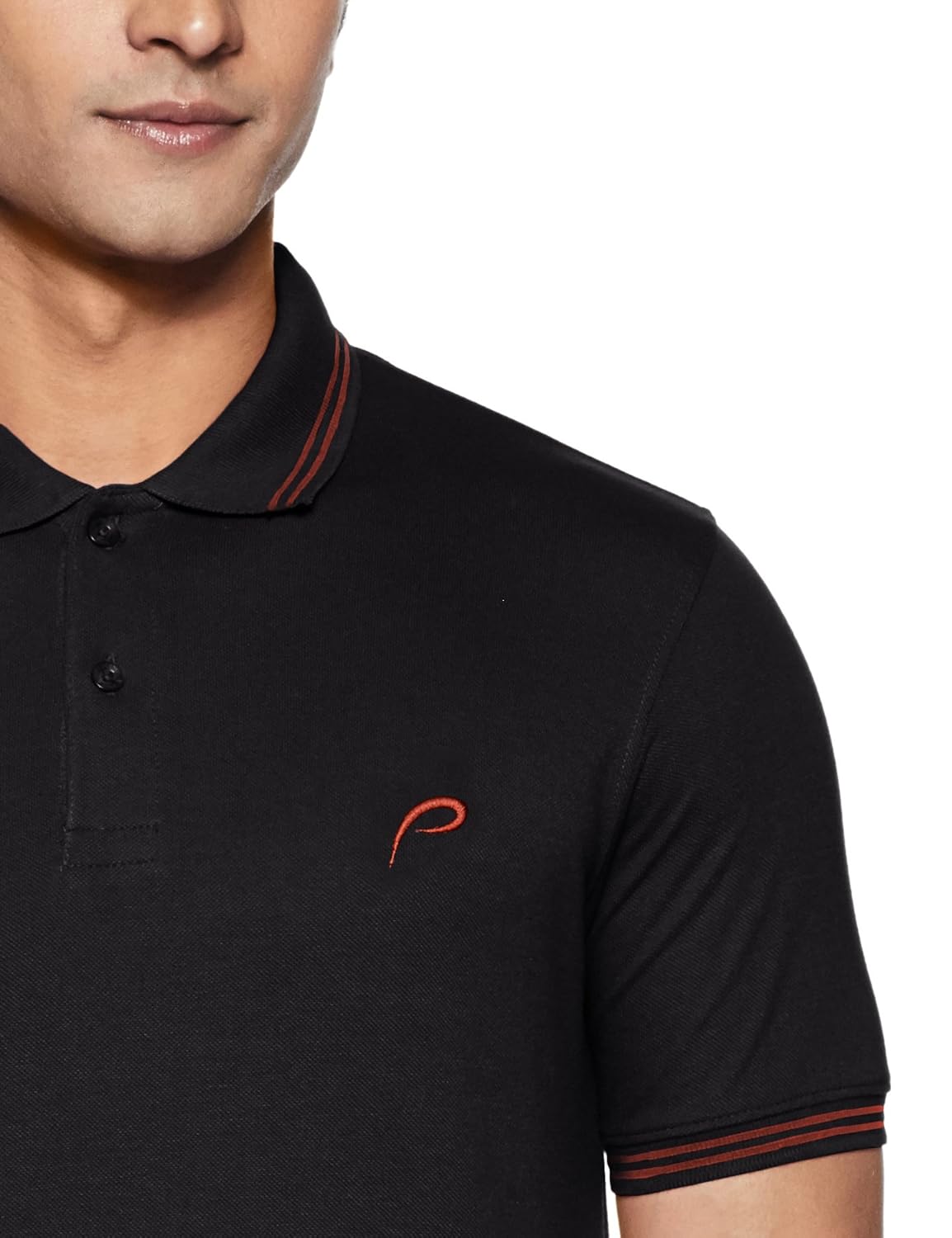 proline men's solid regular fit cotton polo