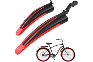Bike Fender Set Bicycle Mudguard 2 Parts-Universal Full Cover Thicken Widen Front and Rear Mud Guard Portable Adjustable Mudf