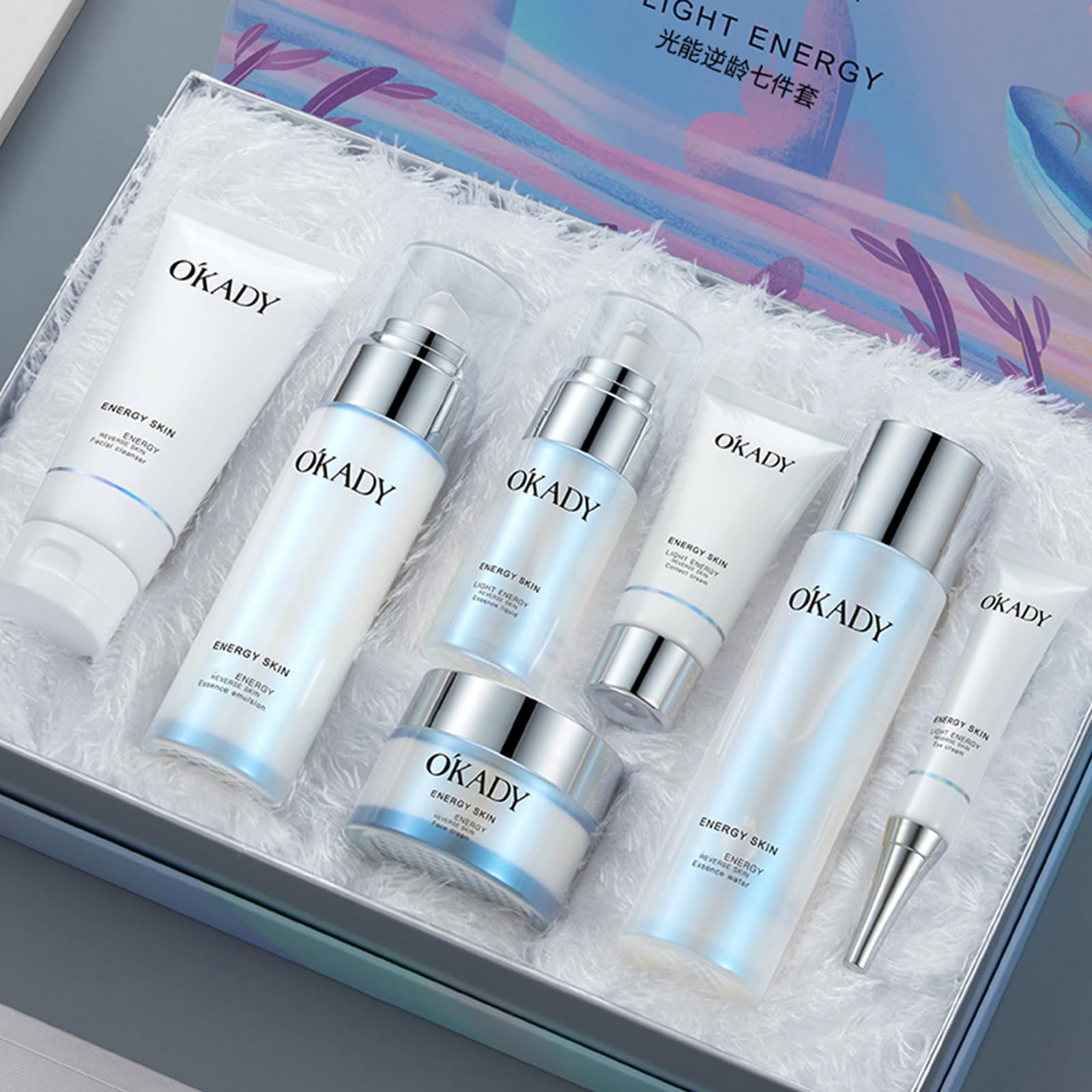 O’KADY Anti Aging Facial Skin Care Set Birthday Gifts for Mom Anniversary Gifts Products Skin Beauty Care Skincare Kits With Gifts Sets Care Package For Women Mother's Days