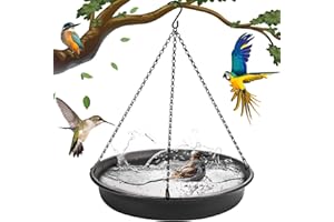 Hanging Bird Bath Hanging Bird-Feeder - CARGEN Garden BirdBath Tray Wildlife Feeder Plate Water Bowl or Water Bowl for Outdoo