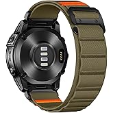 Bandletic Compatible with Garmin Fenix 8 51mm Band - 26mm Quick Fit Soft Stretchy Loop Bands with G-Hook for Fenix 7X 6X Pro/5X Plus/3/3 HR/Instinct 2X Solar 3 50mm /Enduro/Quatix 6X/Tactix/Epix Pro 2