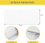 fowong Insect Mesh Curtain 90x225 cm Polyester Window Screen White view 3
