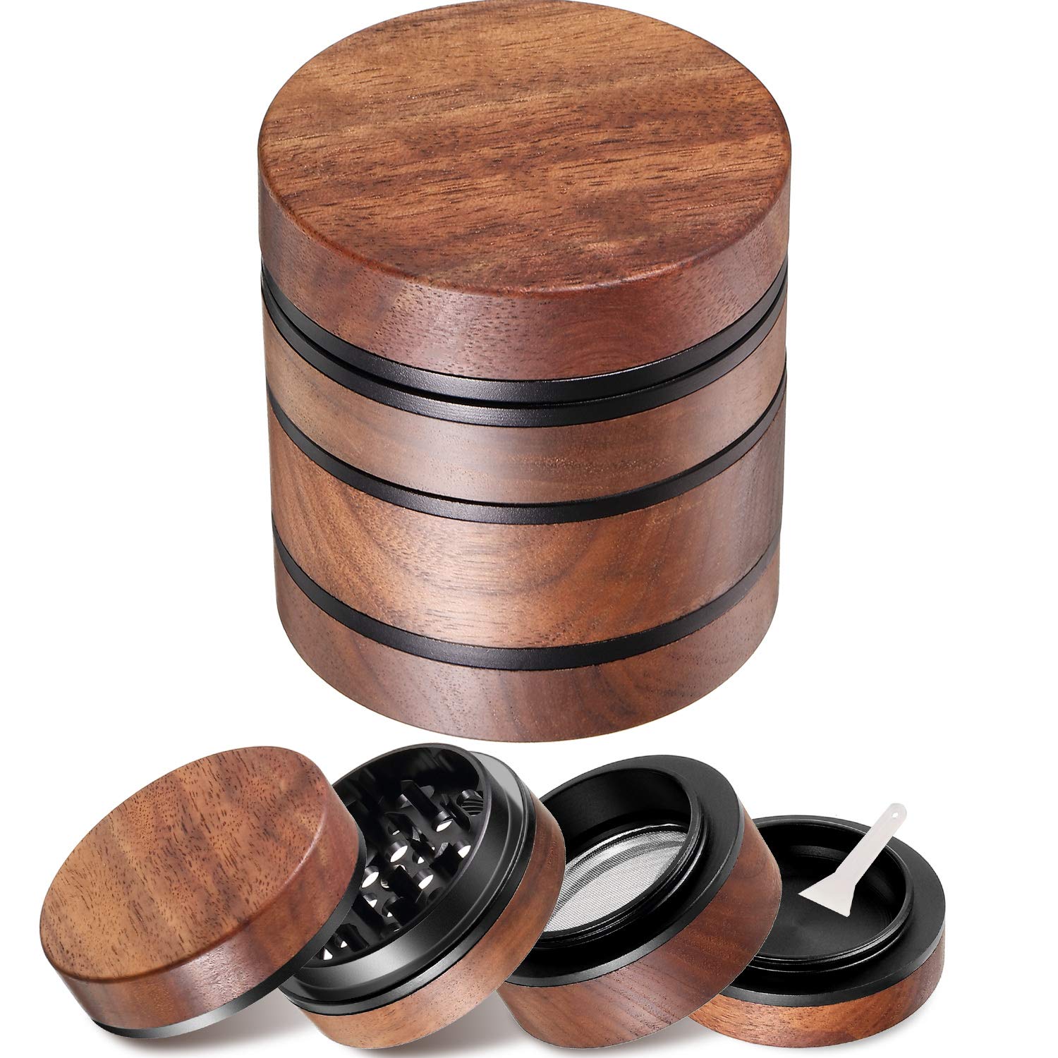 4 in 1 Wooden Grinder 2.5 Inch Grinder Crusher Large Capacity