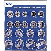 OTC 9851 8-Point Wheel Bearing Locknut Socket Set with Tool Board